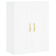 Стенни шкафове, 2 бр, бели, инженерно дърво