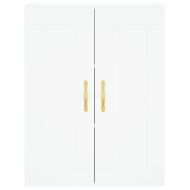 Стенни шкафове, 2 бр, бели, инженерно дърво