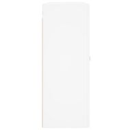 Стенни шкафове, 2 бр, бели, инженерно дърво