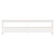 Пейка за антре, бяла, 160x28x45 см, борово дърво масив