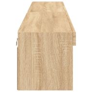 ТВ шкафове с LED осветление 2 бр дъб сонома 100x30x30 см