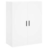 Висок шкаф, бял, 69,5x34x180 см, инженерно дърво