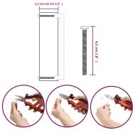 Дръжки за шкафове, 10 бр, бронз, 224 мм, неръждаема стомана