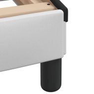 Рамка за легло Viana с LED без матрак бяло и черно 80x200 см