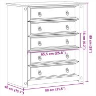 Скрин Corona, 80x40x89 см, бор масив