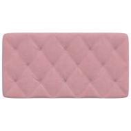 Мека табла за легло, розова, 100 см, кадифе