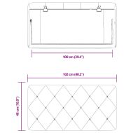Мека табла за легло, розова, 100 см, кадифе