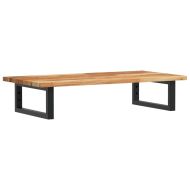 Стенен рафт за мивка, стомана и масивно дърво акация