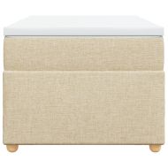 Боксспринг легло с матрак, кремава, 80x200 см, плат