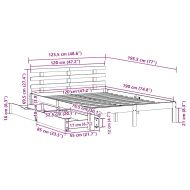 Рамка за легло, с чекмеджета, без матрак, 120x190 см