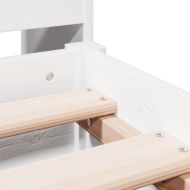 Легло с етажерка за книги, без матрак, 180x200 см, бор масив