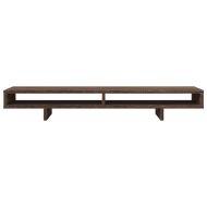 Поставка за монитор, кафяв дъб, 100x27x15 см, инженерно дърво