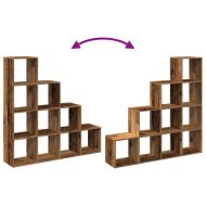 Разделител за стая / библиотека 4 нива 131,5x29x131,5 см