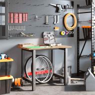 Работна маса светлокафяв 100x60x81,5 см дъб масив