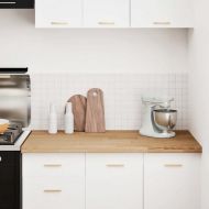 Кухненски работен плот, 120x63,5x4 см, дъб масив, правоъгълна