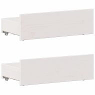 Легло с етажерка за книги, без матрак, 90x200 см, бор масив