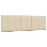 Мека табла за легло Hanko, кремава, 160 см, плат