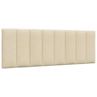 Рамка за легло без матрак Hanko, кремава, 140x190 см, плат