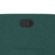 Изправящ реклайнер стол, тъмнозелен, текстил