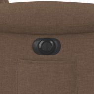 Електрически наклоняем стол, кафяв, текстил