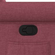 Стол реклайнер, виненочервен, текстил