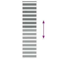 Зеброва щора 65x200 см Ширина на плата 60,9 см Полиестер