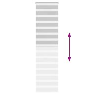 Зеброва щора 65x230 см Ширина на плата 60,9 см Полиестер