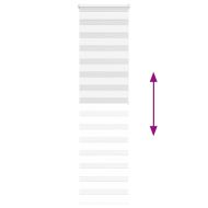 Зеброва щора бял 55x200 см Ширина на плата 50,9 см Полиестер