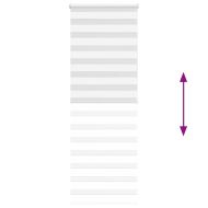 Зеброва щора бял 90x200 см ширина на плата 85,9 cm полиестер