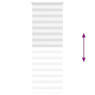 Зеброва щора бял 70x230 см ширина на плата 65,9 cm полиестер