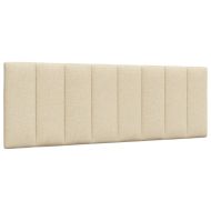 Легло с матрак Hanko, кремаво, 140x190 см, плат