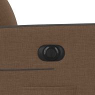 Електрически наклоняем стол, кафяв, текстил