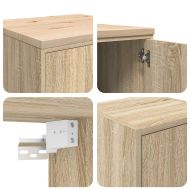 гаражни шкафове, 2 бр, сонома дъб, инженерно дърво