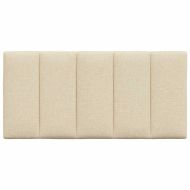 Мека табла за легло Hanko, кремава, 100 см, плат