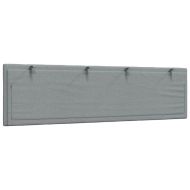 Мека табла за легло Hanko, светлосива, 180 см, плат