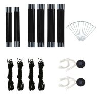 Парти шатра с LED и 4 стени, 3,6x3,6x2,3 м, сиво и оранжево