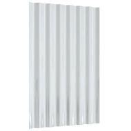 Покривни панели 12 бр поцинкована стомана сиви 60x36 см