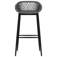 Бар комплект от 5 части, бяло и сиво