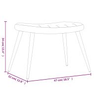 Релаксиращ стол с табуретка, розов, кадифе