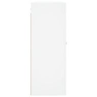 Стенни шкафове, 2 бр, бели, 69,5x34x90 см