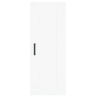 Висок шкаф, бял, 34,5x34x180 см, инженерно дърво