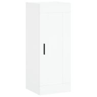 Висок шкаф, бял, 34,5x34x180 см, инженерно дърво