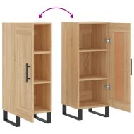 Сайдборд, дъб сонома, 34,5x34x90 см, инженерно дърво