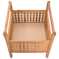 Пейка за съхранение, 49x48x49 см, орех масив