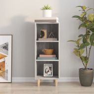 Сайдборд, сив сонома, 34,5x32,5x90 см, инженерно дърво