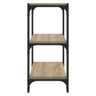 Библиотека дъб сонома 40x33x70,5 см инженерно дърво и стомана