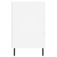 Нощно шкафче, черно, 40x40x66 см, инженерно дърво