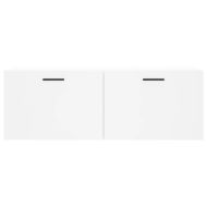 Стенен шкаф, бял, 100x36,5x35 см, инженерно дърво