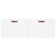 Стенен шкаф, бял, 100x36,5x35 см, инженерно дърво