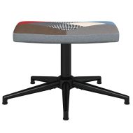 Релаксиращ стол с табуретка, пачуърк, плат